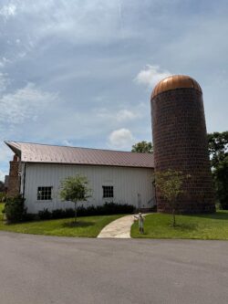 The Barns at Crest Hill Barn Pub and Silo side view