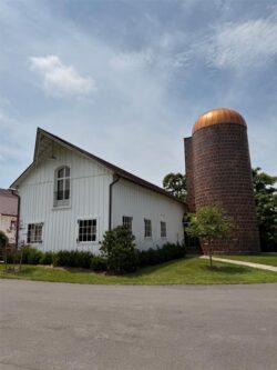 The Barns at Crest Hill Barn Pub and Silo side view