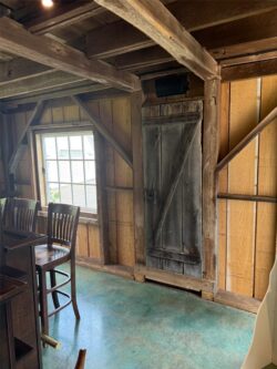 The Barns at Crest Hill Barn Pub side door interior