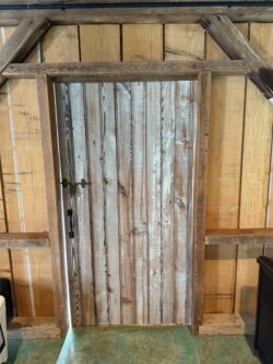 The Barns at Crest Hill Barn Pub side door close up