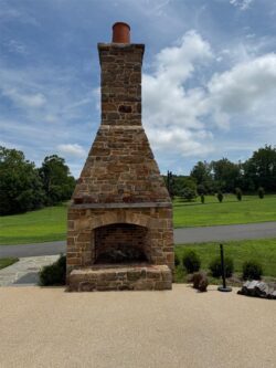 The Barns at Crest Hill Fireplace Patio fireplace