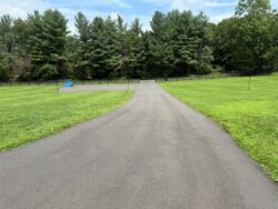 The Barns at Crest Hill Grass Parking Lot next to Paved Parking Lot