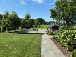 The Barns at Crest Hill Icehouse Patio from afar
