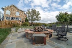 The Barns at Crest Hill Icehouse Patio House view