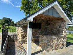 The Barns at Crest Hill Icehouse Patio Icehouse