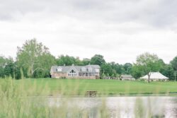 Wedding fesivities on the lake at The Barns at Crest Hill