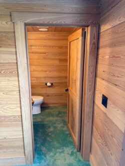 The Barns at Crest Hill Main Barn bathroom entrance