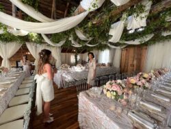 The Barns at Crest Hill Main Barn decorated