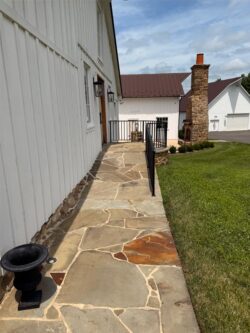 The Barns at Crest Hill Main Barn front door ramp