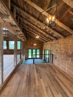 The Barns at Crest Hill Main Barn interior facing bottom landing