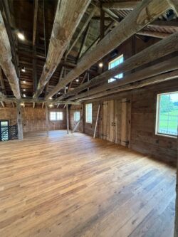 The Barns at Crest Hill Main Barn interior facing front door