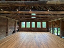 The Barns at Crest Hill Main Barn interior facing windows