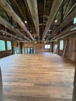 The Barns at Crest Hill Main Barn interior full view