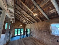 The Barns at Crest Hill Main Barn interior light fixures