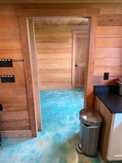 The Barns at Crest Hill Main Barn kitchen entrance facing bathrooms