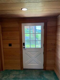 The Barns at Crest Hill Main Barn side door interior