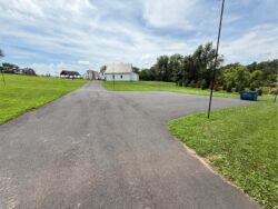 The Barns at Crest Hill Paved Parking Lot facing the Shop