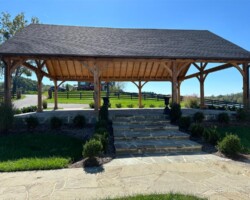 Barns at Crest Hill Pavilion house view