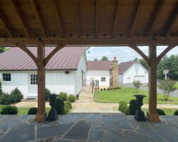 The Barns at Crest Hill Pavilion interior facing barns