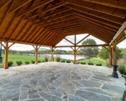 Barns at Crest Hill Pavilion lake view