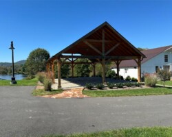 Barns at Crest Hill Pavilion lake view