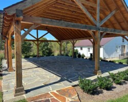Barns at Crest Hill Pavilion side view