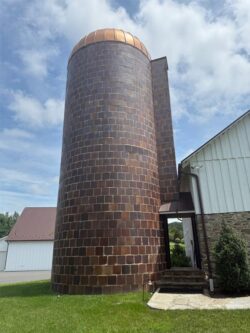 The Barns at Crest Hill Silo rear view