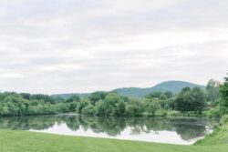 Zoomed out view of the lake at The Barns at Crest Hill